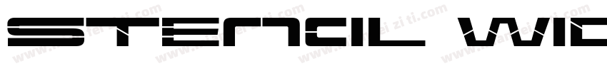 Stencil Wide Stenci字体转换